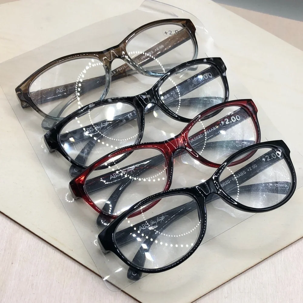 ABS Allen Schwartz Premium Reading Glasses 4 Pack Unisex - +2.00